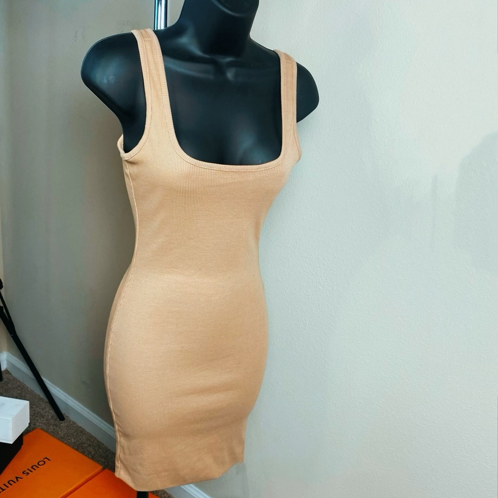 Fashion Nova tan tank dress